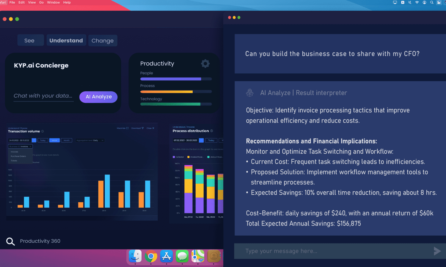 KYP.ai highlighting AI for data-driven decision making.