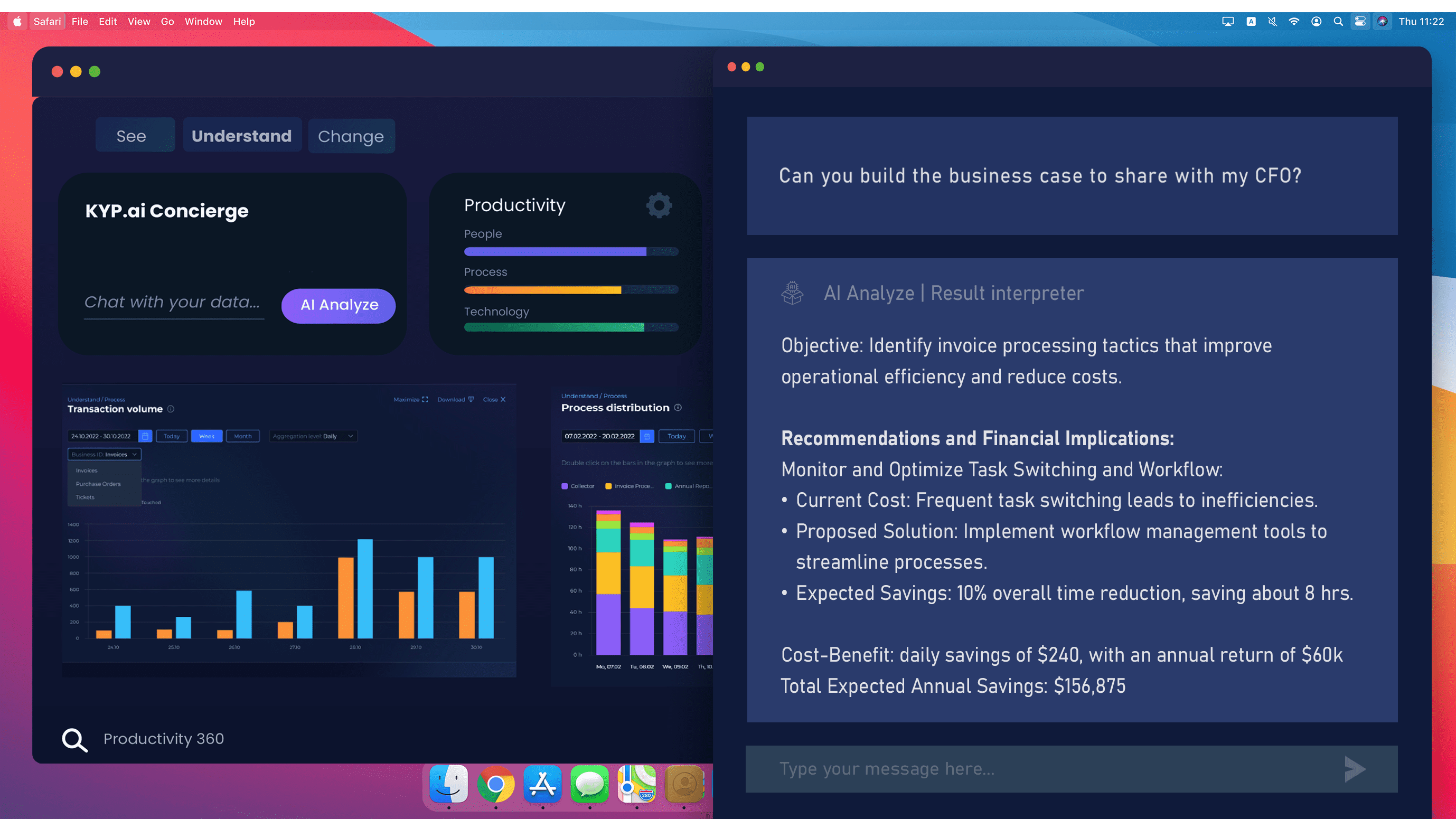 KYP.ai highlighting AI for data-driven decision making.